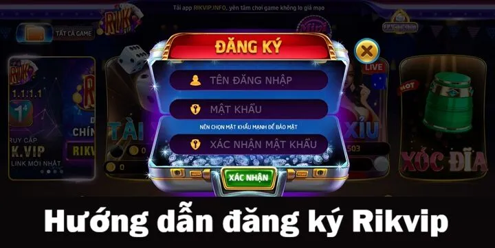 Hướng dẫn đăng ký Rikvip miễn phí