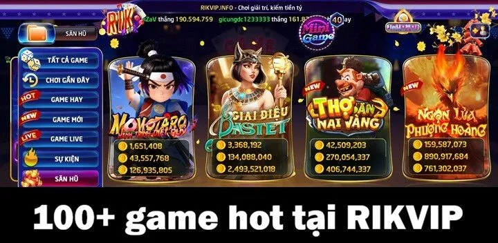 Trang chủ Rikvip 64 Không gian giải trí đa dạng với 100+ game hot tại Rikvip