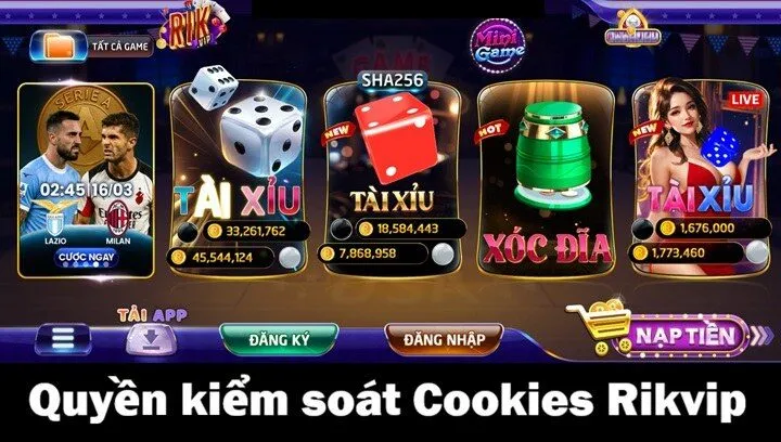 Cách người chơi tại Rikvip kiểm soát Cookies