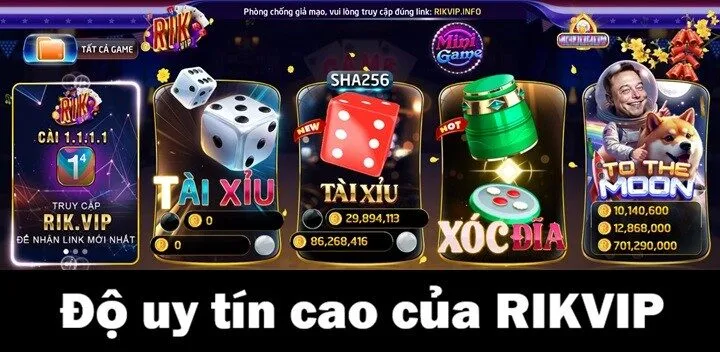 Trang chủ Rikvip 63 Yếu tố khẳng định độ uy tín cao của Rikvip