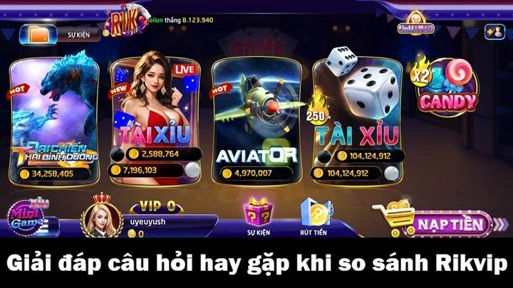 Vấn đề game thủ thường đặt ra khi so sánh Rikvip