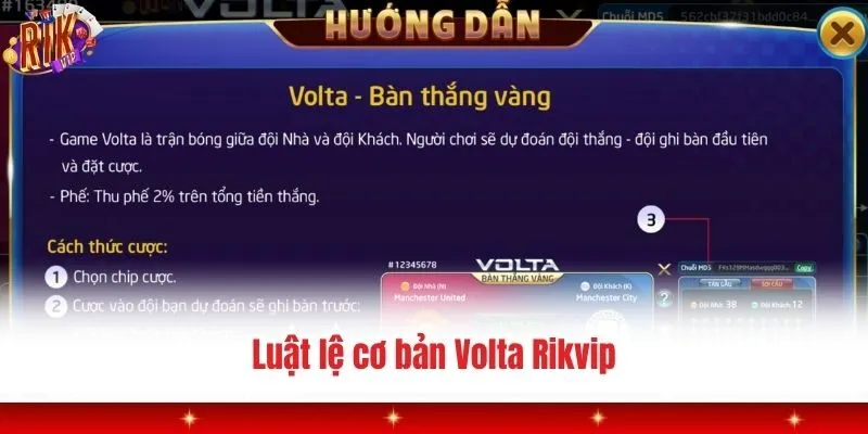 Cách chơi cơ bản của Volta Rikvip