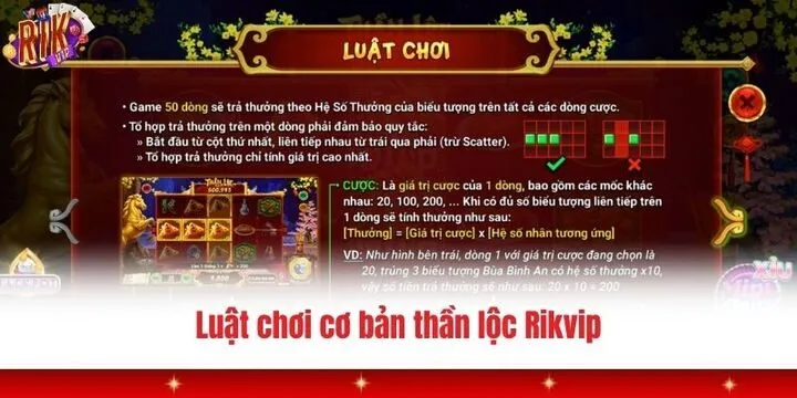 Thần lộc Rikvip - Làm giàu trong nháy mắt với tựa game hot 2 Mọi người nắm bắt luật lệ tại Thần lộc Rikvip